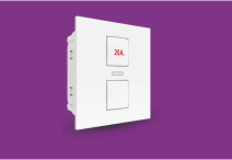 20 Amp 1 Way Switch 2 M (SMMART) (V1096) – V-Five Series | Vinayak Electricals